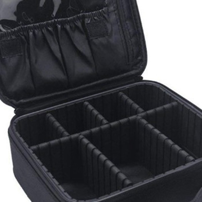 Makeup Handbags Removable Compartments Large Capacity Zipper Closure Cosmetic Storage