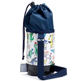 COLORFUL CANDY STYLE N7315000 Water Bottle Cover Boys Kids Case Holder Shoulder Small Size Dinosaur Town Is Busy
