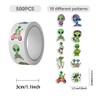 500PCS Aliens Stickers 10 Styles Sticker Rolls Space Stickers Aliens