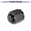 X AUTOHAUX AN10 Universal Flare Cap Fitting Adapter Black -