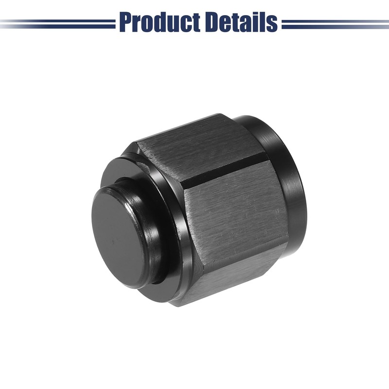 X AUTOHAUX AN10 Universal Flare Cap Fitting Adapter Black -