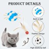 KxrTpx Cat Balls, Feather Ball Cat Toy And Bouncy Balls