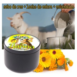 Crema Facial Sebo Bovino + Leche De Cabra + Calendula Balm Todo Tipo De Piel Día/noche