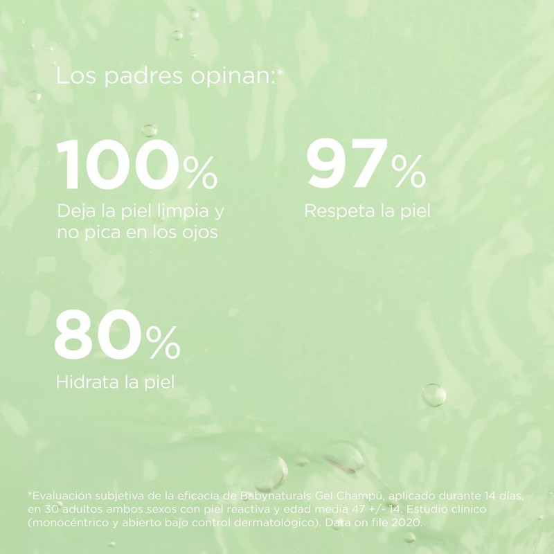 ISDIN Baby Naturals Shampoo para Bebé, con un 93% de