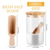 42oz Acrylic Bath Salt Jar with Wooden Scoop Flour Containers