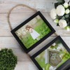 Lavezee 5x7 Hanging Collage Picture Frames Set of 2, Black