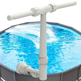 8-Spray Pool Fountain for Above & In-Ground Pools – Adjustable Multi-Stream Water Sprinkler with Rainbow Effect for Cooling & Decoration