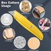 Lasnten 12 Pcs Box Cutter Bulk Retractable Utility Knife Heavy