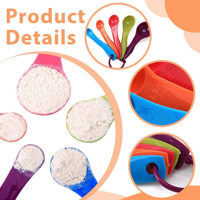 EIHI 5 Piece Measuring Spoons Set 5 Pieces in 5