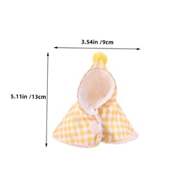 Kisangel 3pcs Plush Plaid Parrot Cape Warm Bird Clothing for Outdoor Activities Cozy Cloak for Small Birds Stylish Winter Wear Comfortable Fit for Various Parrot Species