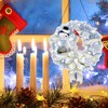 Christmas Diamond Art Painting Wreath Hanging Sign Decorations, DIY 5D
