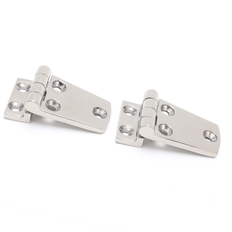 2Pcs Boat Hinges Stainless Steel Ship Door Durable Polishing AntiRust