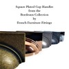 French Furniture Fittings Set of 4 Cup Handles for Drawers,