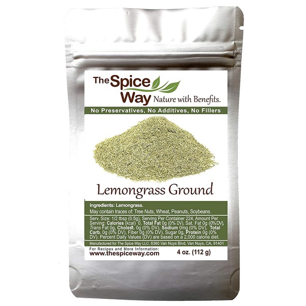 The Spice Way Lemongrass Powder - | 4 oz | freshly ground dried herb. Used for cooking and tea.