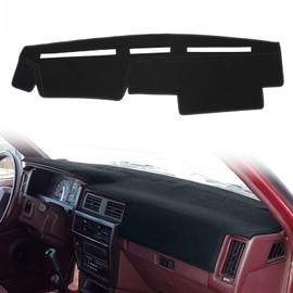 HanLanKa - Funda para salpicadero de salpicadero para Nissan Pathfinder D21 Hardbody Pickup Truck 1986 1987 1988 1989 1990 1991 1992 1993 (negro)