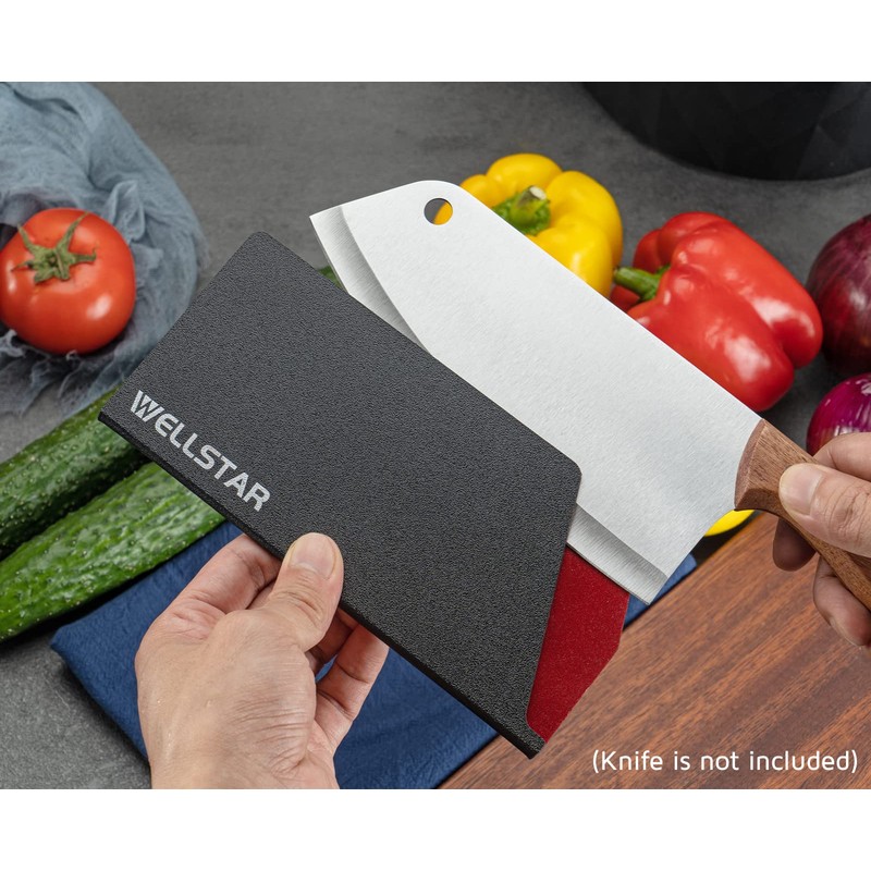 WELLSTAR Big Knife Edge Guard, Wide Meat Cleaver Knife’s Blade