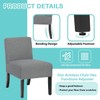 FDW Living Room Chairs,Modern Armless Accent Chairs w/ Solid Wood