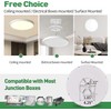 Dimmable 9 Inch LED Flush Mount Ceiling Light, 2700K/3000K/4000K/5000K/6000K CCT