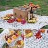 WILLOW WEAVE Picnic Basket with Table, Picnic Basket Set for