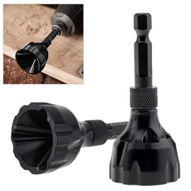Deburring External Chamfer Tool, HSS Hex Shank Deburring Tool for Metal, Deburring Drill Bit Remove Burr Tools Quick Release 1/4inch Hex Shank, Repairing Damaged Bolts Fits for 0.11"-0.78"(3-20mm)