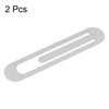 sourcing map 2pcs Straight Ruler 13cm Metric Bookmark Clip Ruler