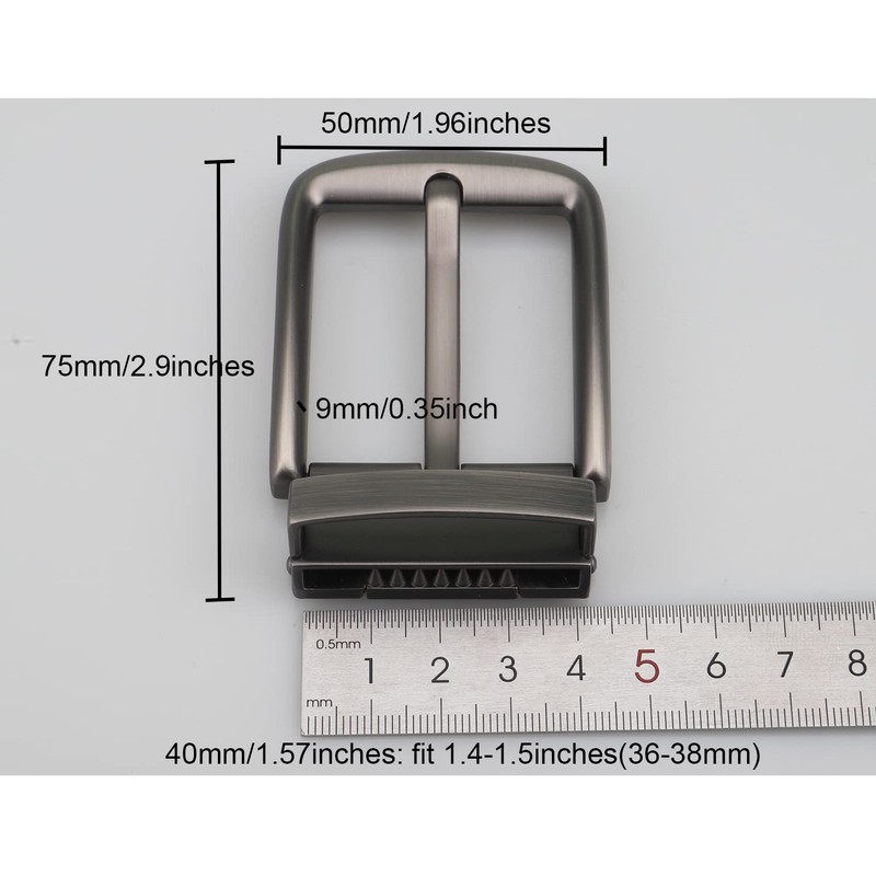 McFanBe Belt Buckle 28 mm to 38 mm Single Prong