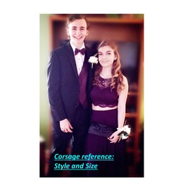 Angel Isabella Wrist Corsage-Keepsake Artificial Roses Hydrangea Large Wrist Flower Flower Prom Dance Graduation Events (Royal Blue White)