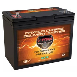 VMAX TANKS SLR60 AGM DEEP CYCLE 12V 60AH SOLAR, EMERGENCY POWER BACKUP GENERATOR BATTERY