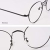CGID Round Fake Glasses for Men Women Glasses Frame Metal
