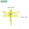 M METERXITY 100-Pack Orchid Clips, Plastic Garden Plant Clips, Dragonfly