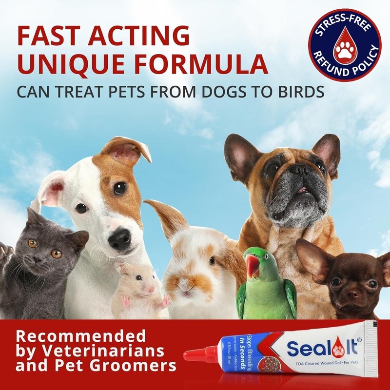 Seal It Dog Wound Care Gel – Styptic Powder Alternative