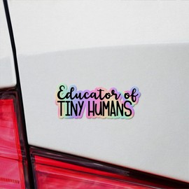 Holographic Decal Stickers Of Educator Of Tiny Humans Premium Waterproof Vinyl Decal Stickers For Laptop Phone Accessory Helmet Car Window Mug Tuber Cup Door Wall Decoration ANDVER3d41161HO110322