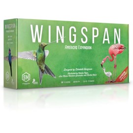 Stonemaier Games: Wingspan Americas Expansion by Elizabeth Hargrave | Add to Wingspan | Includes Small Hummingbird Cards with New Mechanism, 111 Unique New Colorful Birds, & More | 1-5 Players, 90 Min