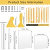 Pletpet Polymer Clay Tools, 28PCS Acrylic Roller for Polymer Clay/