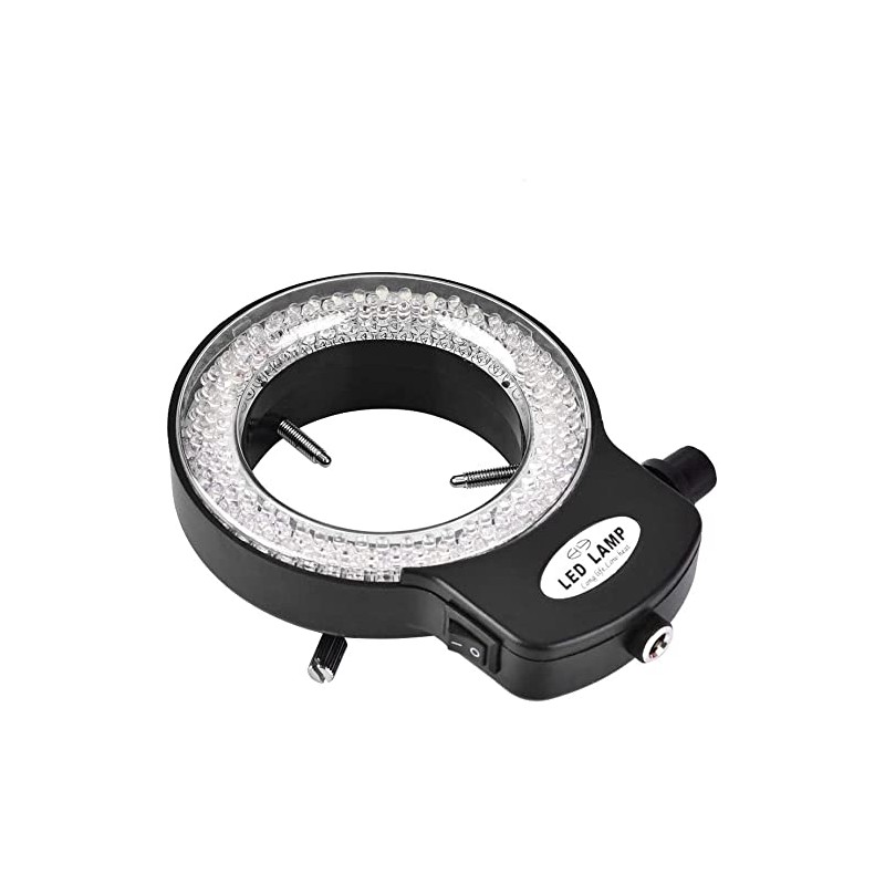 Bulipu White Adjustable 144 LED Beads Ring Light Illuminator for