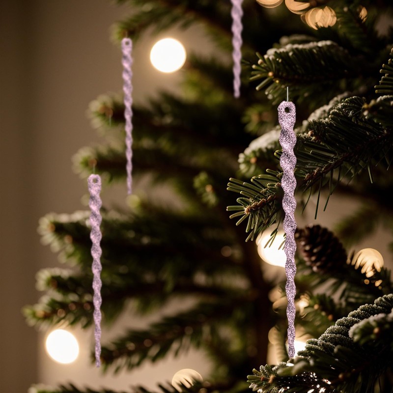 COMONS - Adornos de Navidad transparentes para árbol de Navidad