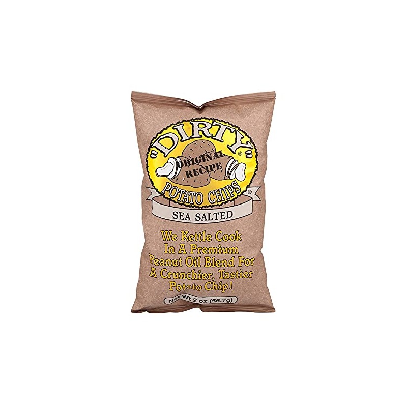 Dirty Kettle Potato Chip Sea Salted 2 Oz (Pack of