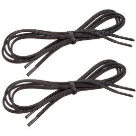 Tylastic Shoelaces, 2 Pairs of 26" Black Laces 1/8" Wide, Extra Durable Shoe Laces for Added Support & Comfort, Elastic Shoe Accessory for Runners, Disabled, & Handicapped, No Special Tying or Lacing
