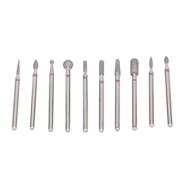 10pcs Nail Drill Bit Set Professional Home Salon Emery Cuticle