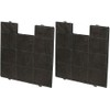 Replacement Carbon Filter for KF 17142 - Fits the Cooker Hood KH 17214 E, KH 17209 S, KH 17198 E, KH 17158 E, KH 17128 E, KH 17195 E, KH 17194 E, KH 17196 E - Pack of 2