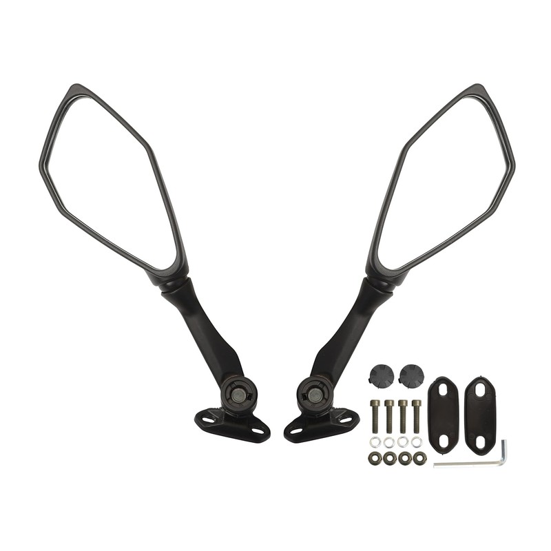 Mokuo Foldable Motorcycle Mirrors Fit for Ninja 250 ZX6R 636