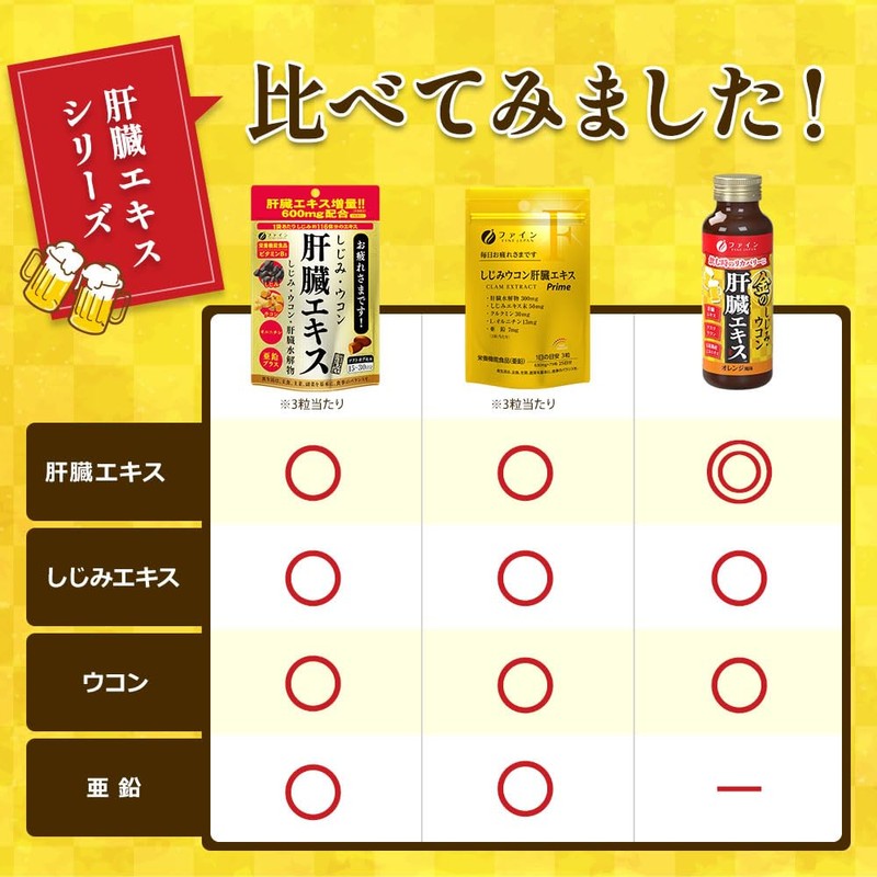 Fine Japan Shijimi Clam Liver Turmeric Extract , , ,