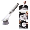 Gadget limpieza Cepillo Con Dispensador De Jabon Lava Traste Esponja