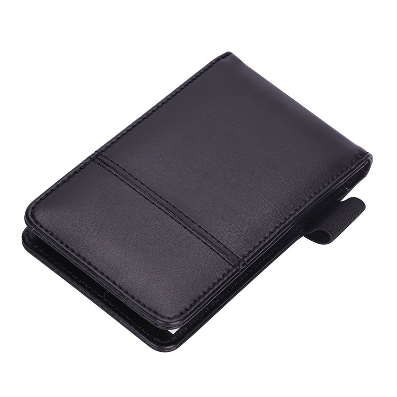 A7 NotePad PU Leather Notebook with Calculator,Handy Jotter Pocket Planner