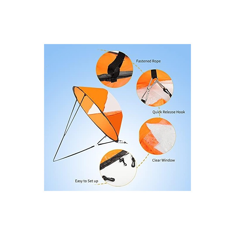 Wind Sail, PVC Foldable Board Wind Sail with Transparent Window