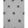 Gray Stars Jersey Knit Fabric Soft Sweater Celestial By the