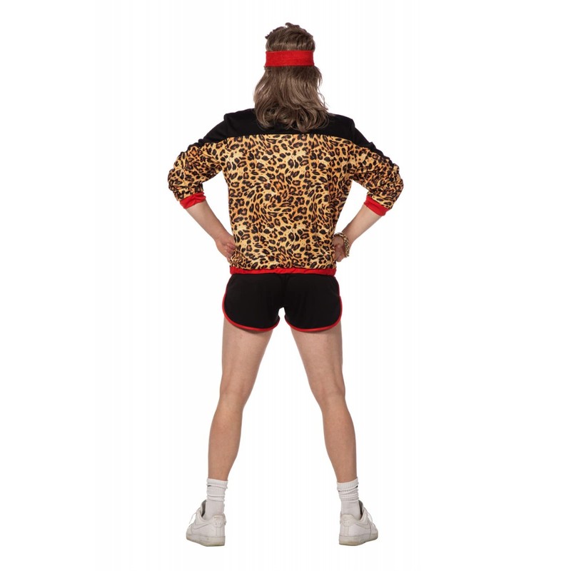 WILBERS & WILBERS 5748-80s/90s Men's Leopard Print Tracksuit Carnival