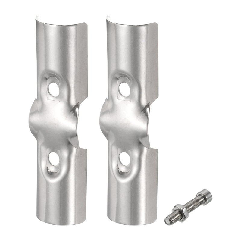 sourcing map 180 Degree Structural Pipe Connector 4pcs Chain Link