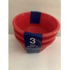 GI 3 Ramekin Sauce Cups, Red, Plastic, 83.33 ml, 250