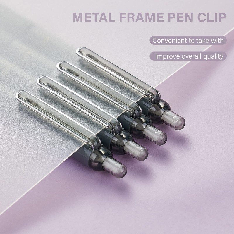 ParKoo Gel Pens Quick Dry Ink Fine Point 0.5mm, Retractable